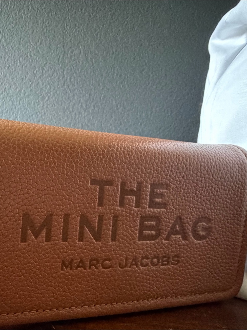 Marc Jacobs The Mini Bag in Cognac Brown Pebbled Leather